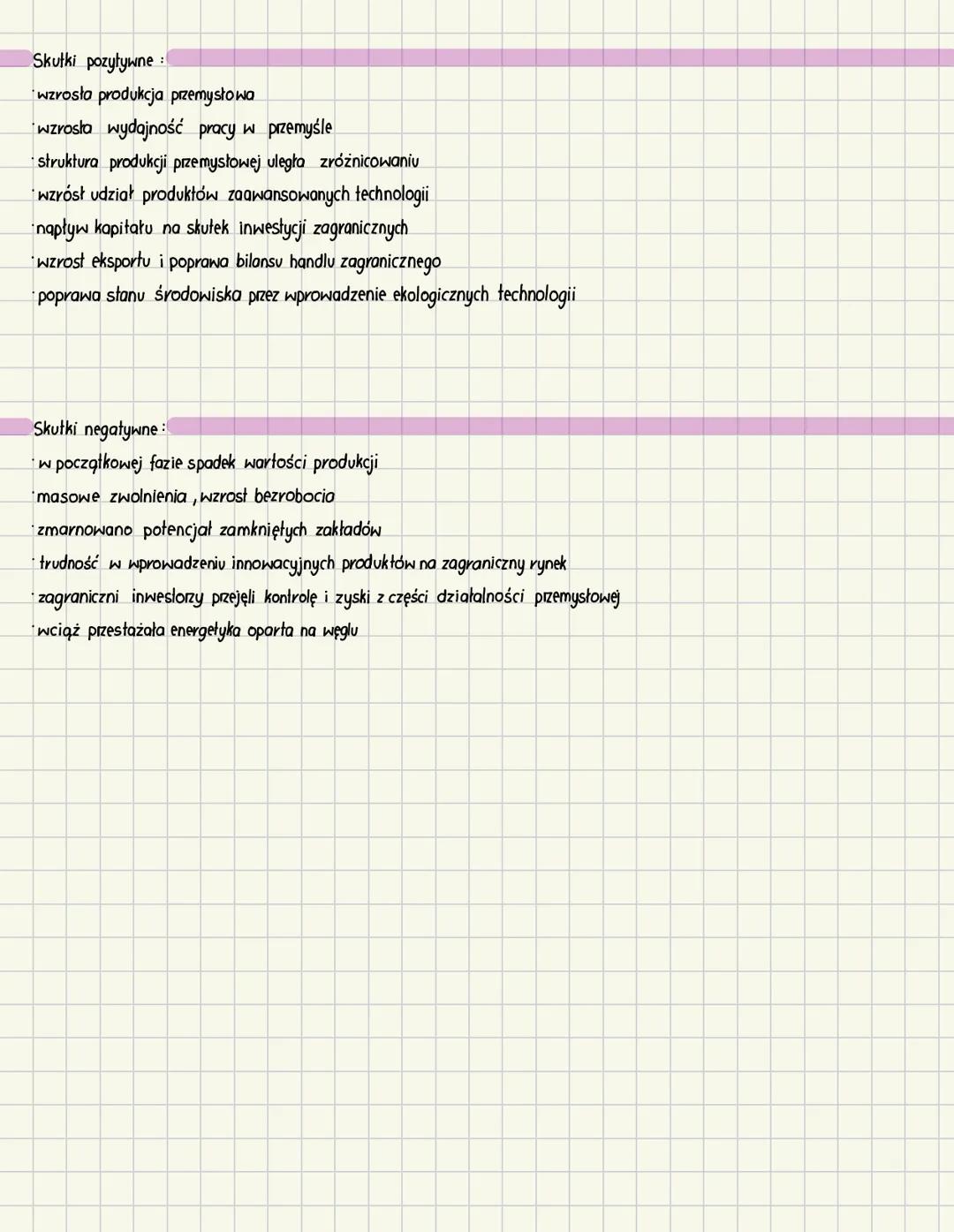 # PRZEMIANY PRZEMYSŁU
Polski przemysł przed 1989:
* unowocześnienie kraju przez intensywne uprzemysłowienie I urbanizacje
* zatrudnieni
