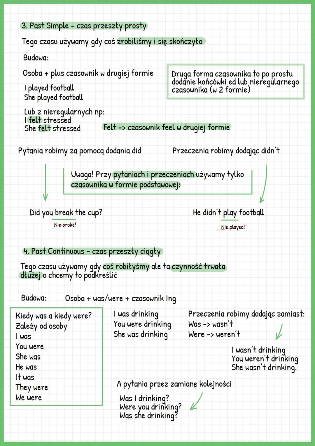 # Najważniejsze rzeczy z gramatyki na egzamin ósmoklasisty!
1. Present Simple - czas teraźniejszy prosty
To jest najprostszy i najbardziej