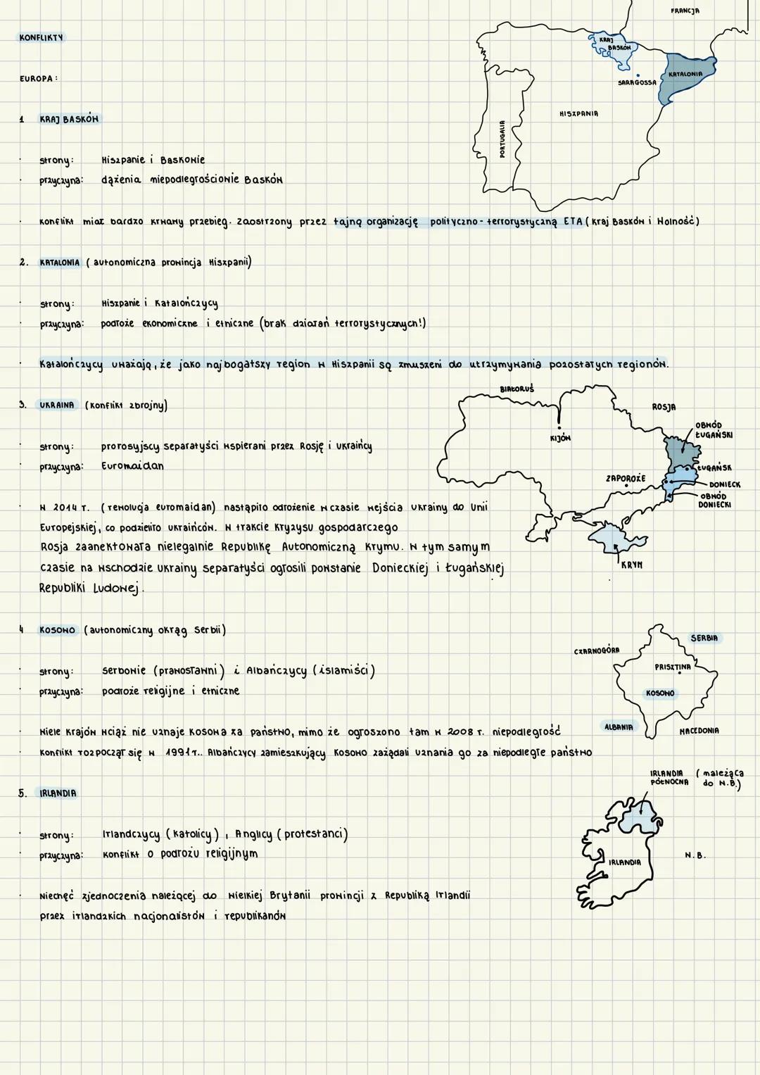 # 1.4. KONFLIKTY ZBROJNE I TERRORYZH
# 1. PRZYCZYNY KONFLIKTON ZBROJNYCH
* ekonomiczne (sprzeczne interesy, kryzysy gospodarcze)
* etn