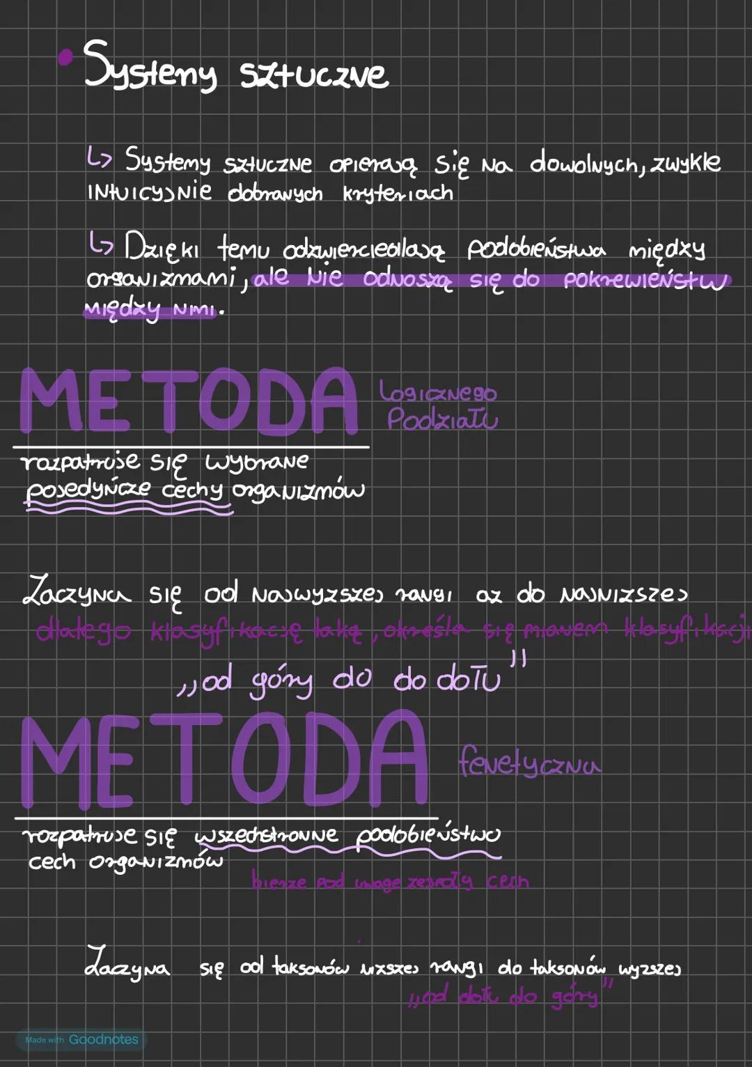 # KLASYFIKOWANIE
# ORGANIZMÓW
- Systematyka - zajmuje się klasyfikacją organizmów
- takson - jest jednostką klasyfikacji organizmów
1. Głó