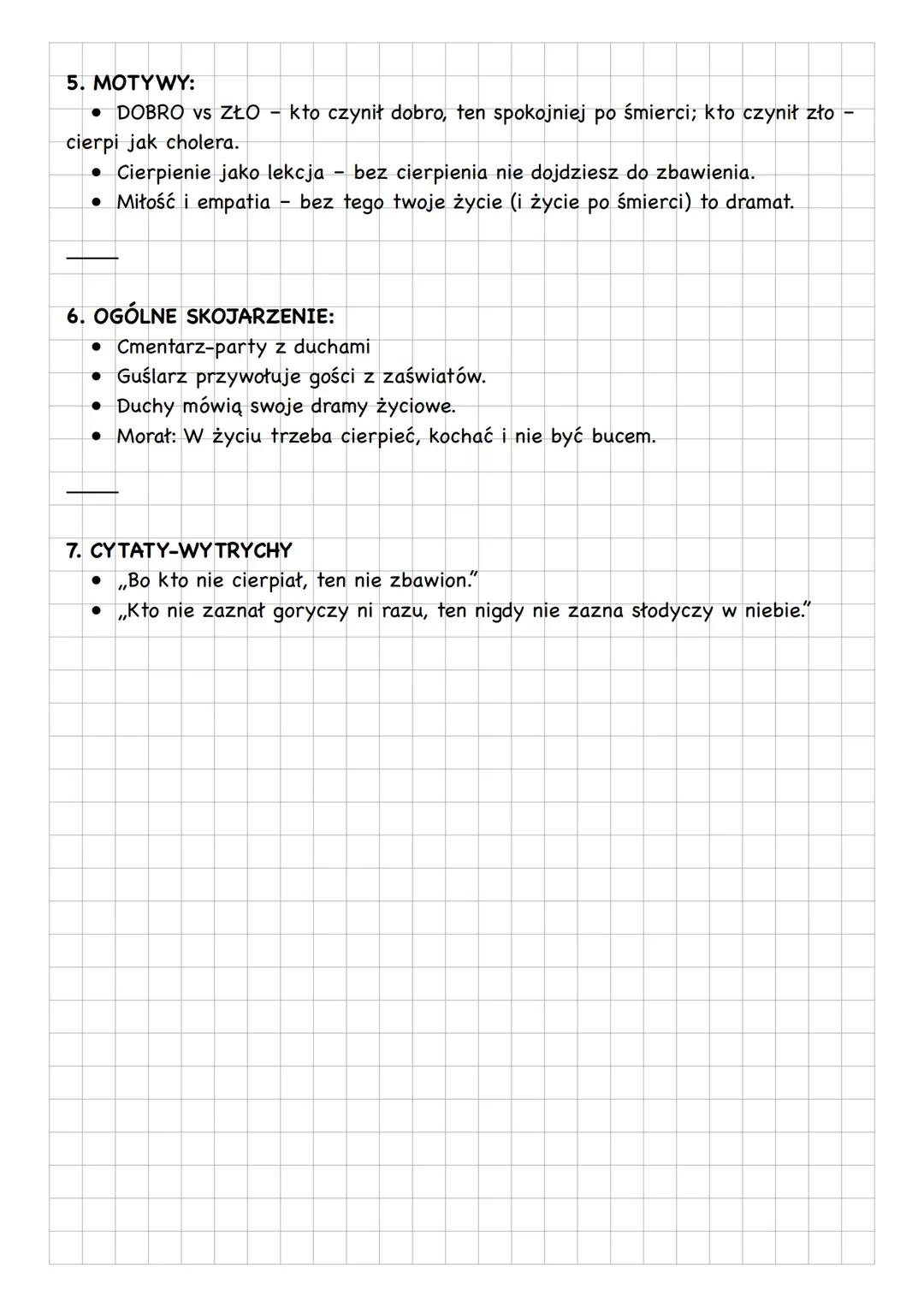 # DZIADY CZ. II
1. MIEJSCE AKCJI:
* Cmentarz nocą kaplica przy cmentarzu, ciemno, mroczno, duchy latają.
2. KTO TAM JEST:
* Guślarz