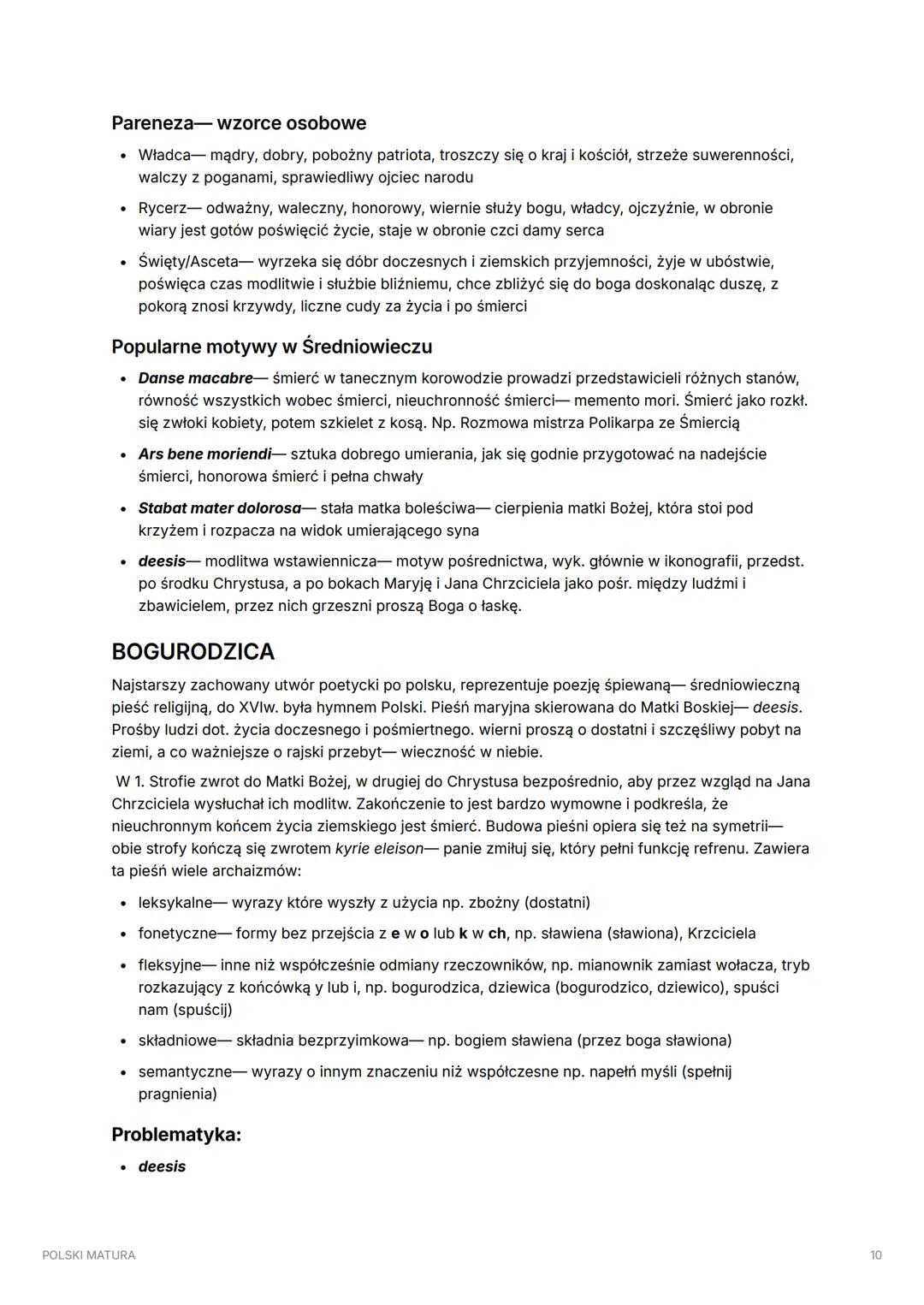 POLSKI MATURA
STAROŻYTNOŚĆ
Datuje się od pojawienia się pisma do upadku cesarstwa zachodniorzymskiego (~3500pne-
476ne)
Kultura śródziemnomo