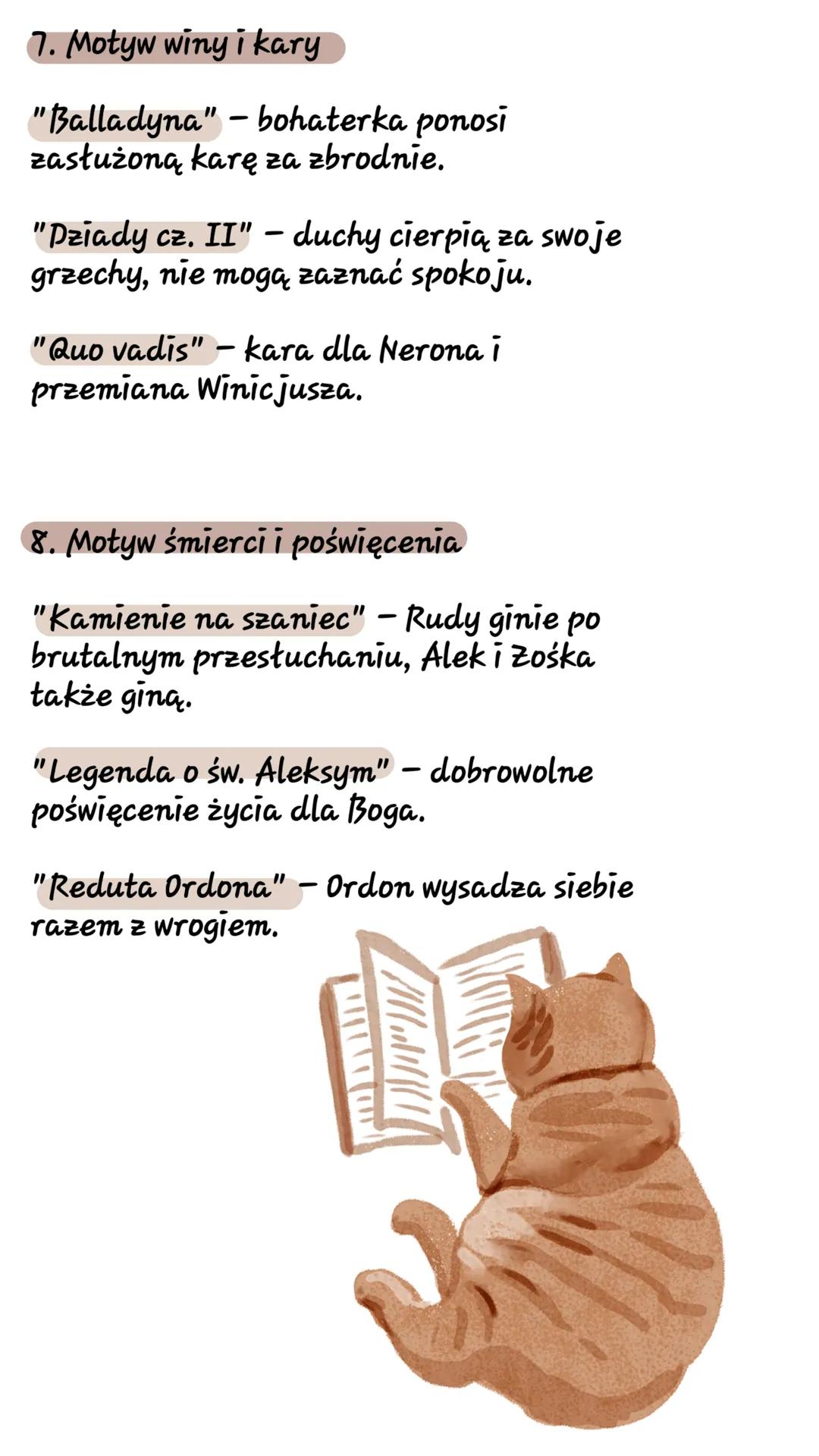 # Rozprawka - motywy i
lektury w pigułce
1. Motyw przyjaźni
"Kamienie na szaniec" - Alek, Rudy i
Zośka wspierają się w walce, są gotowi
po