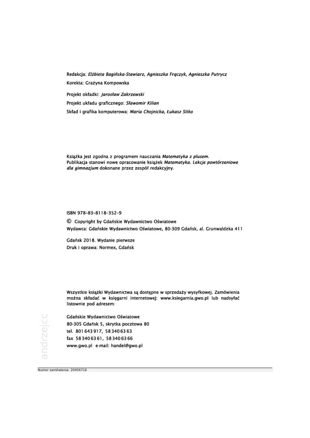 --- OCR Start ---
lekcje powtórzeniowe
Matematyka
z plusem
8
Stanowi liczby C
do
ISOL
Azsu
ętości 3 cm³ wyn
wyrazenia x-1-1-(x+a)
Psa na dwu