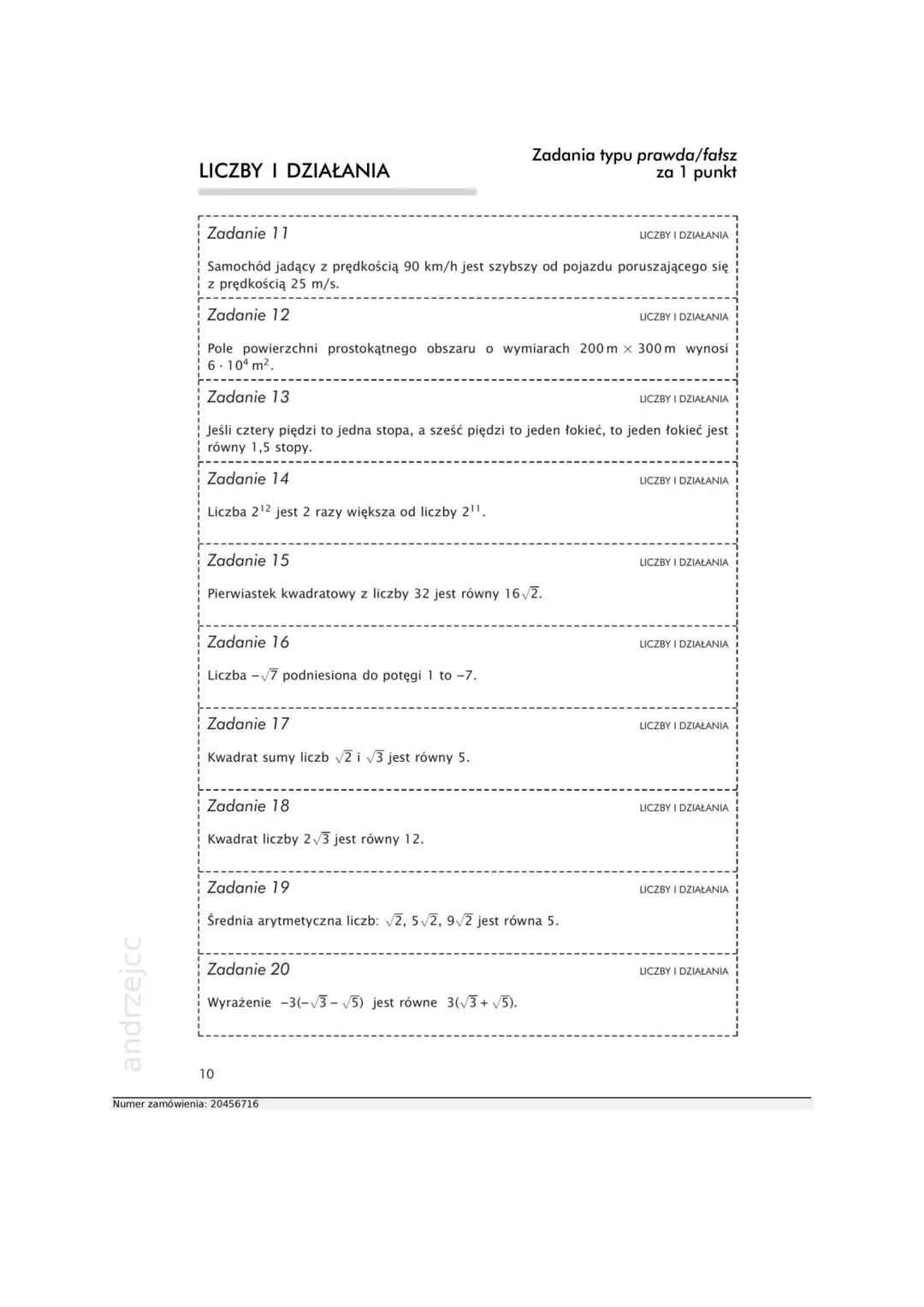 --- OCR Start ---
lekcje powtórzeniowe
Matematyka
z plusem
8
Stanowi liczby C
do
ISOL
Azsu
ętości 3 cm³ wyn
wyrazenia x-1-1-(x+a)
Psa na dwu