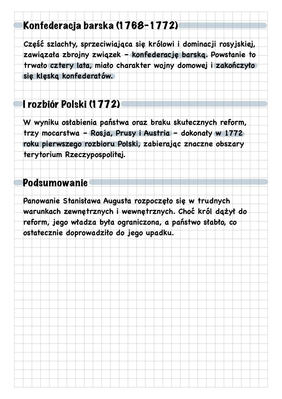 Poczatki panowania
Stanisława Augusta Poniatowskiego
Elekcja i objęcie tronu (1764)
Stanisław August Poniatowski został królem Polski w wyni