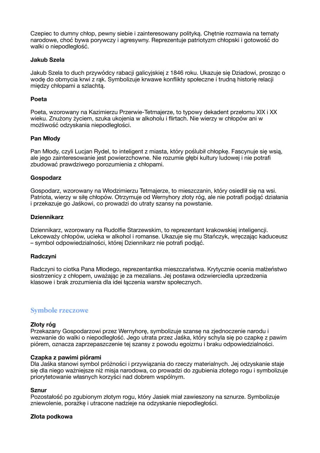 --- OCR Start ---
Wesele
Geneza wesela
Inspiracją dla Wesela było autentyczne wesele poety Lucjana Rydla z chłopką Jadwigą
Mikołajczykówną,