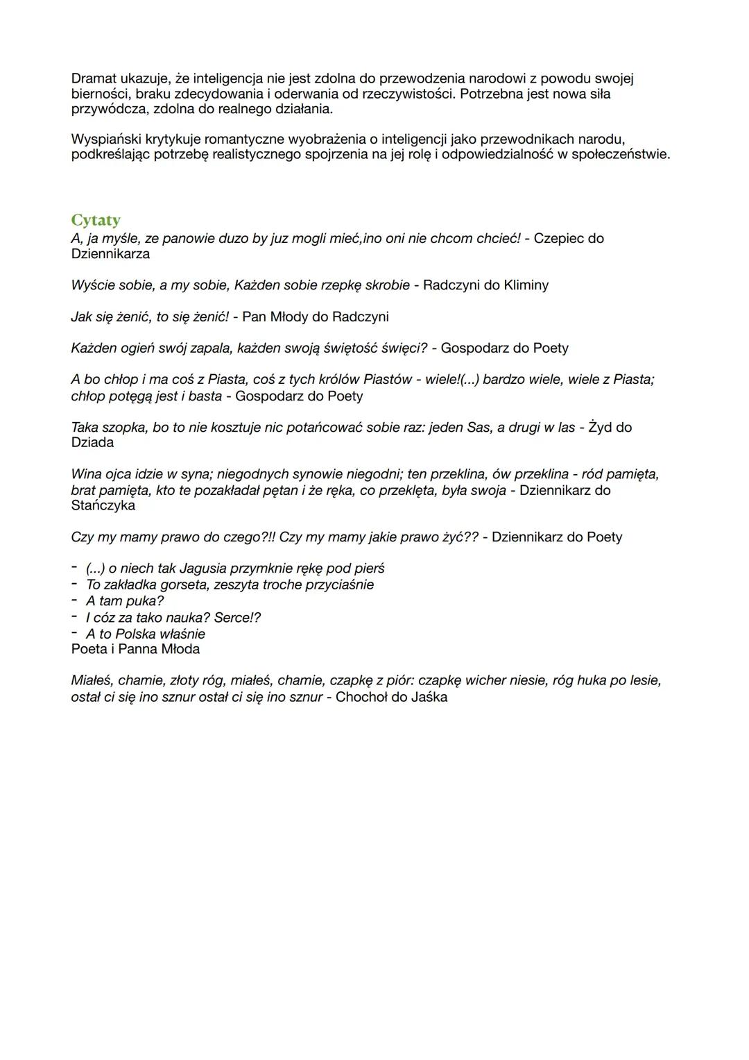 --- OCR Start ---
Wesele
Geneza wesela
Inspiracją dla Wesela było autentyczne wesele poety Lucjana Rydla z chłopką Jadwigą
Mikołajczykówną,