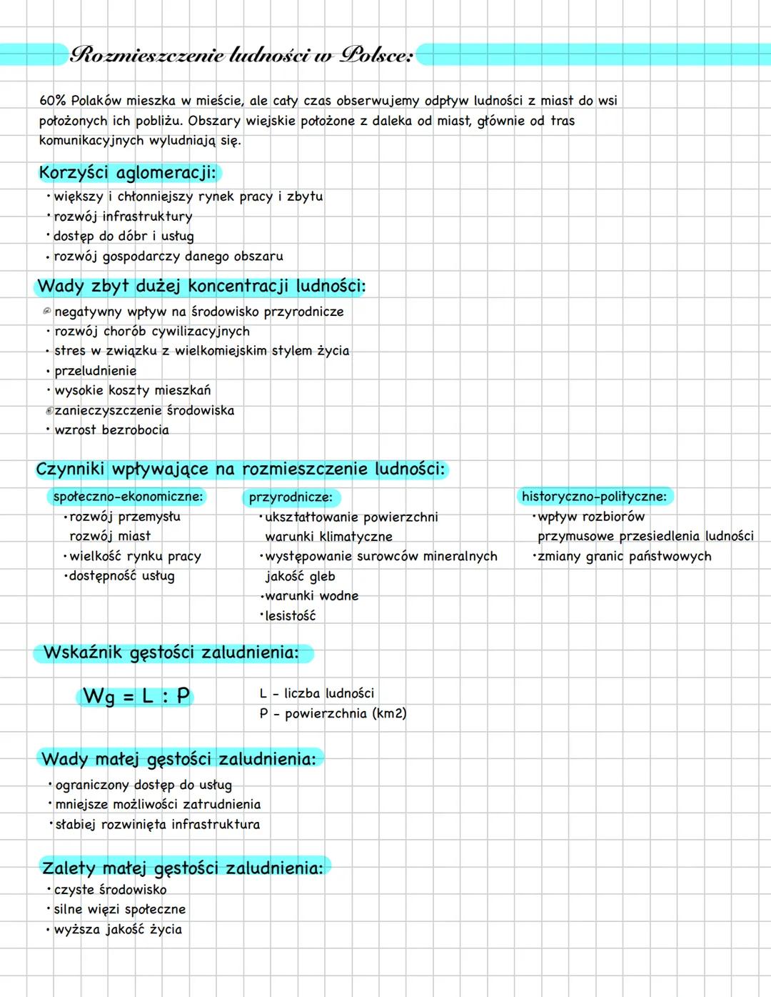--- OCR Start ---
ludność i urbanizacja:
Liczba ludności Polski i jej zmiany:
Zmiany liczby ludności w Polsce w XX i XXI wieku:
II wojna świ