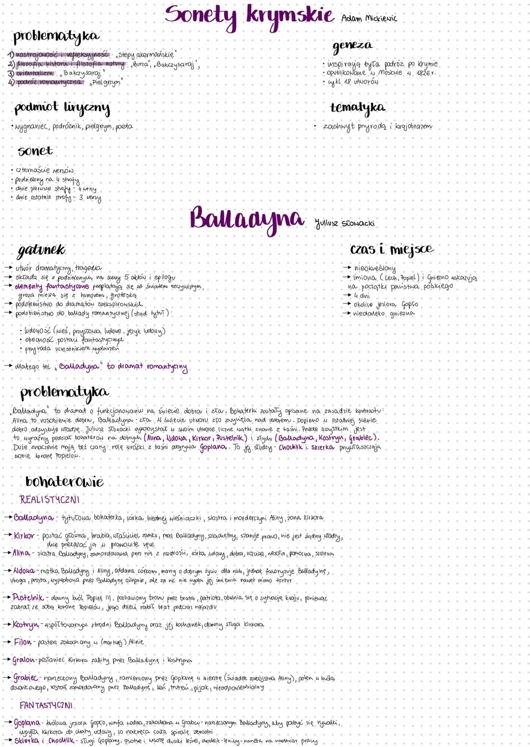 Romantyzm
POLSKA - od 1822 roku (ukazanie się Ballad i romansów Mickiewicza)
do 1864 roku (upadek powstania styczniowego).
cechy epoki
- odr