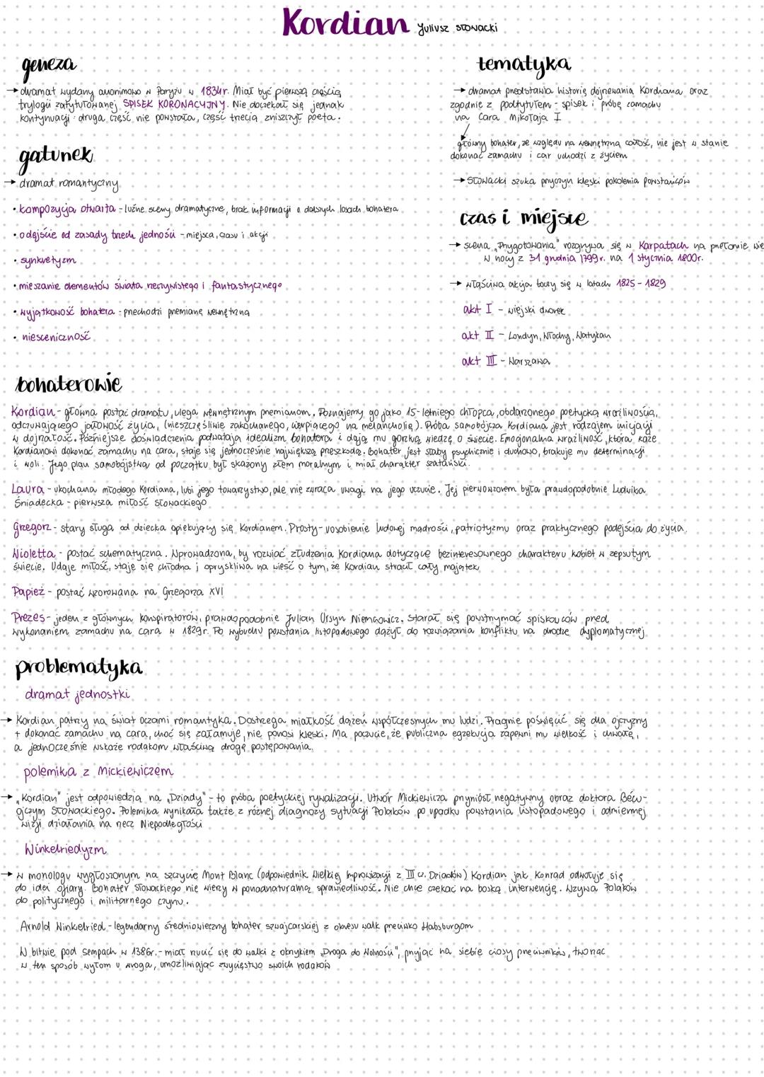 Romantyzm
POLSKA - od 1822 roku (ukazanie się Ballad i romansów Mickiewicza)
do 1864 roku (upadek powstania styczniowego).
cechy epoki
- odr