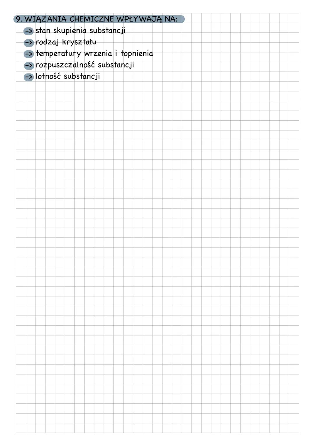 WPLYW RODZAJU WIAZANIA
CHEMICZNEGO NA WLASCIWOSCI
SUBSTANCJI
1. O rodzaju wiązania chemicznego decyduje rodzaj atomów oraz różnica
elektrouj