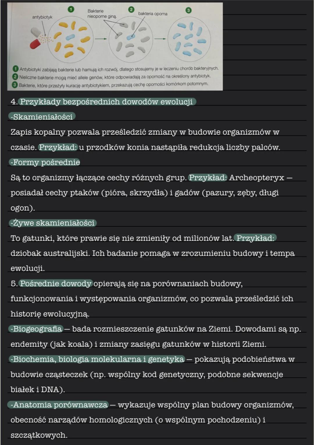 --- OCR Start ---
Źródła wiedzy o ewolucji
1. Ewolucja biologiczna jest to proces stopniowych, nieodwracalnych
zmian w grupach organizmów, p