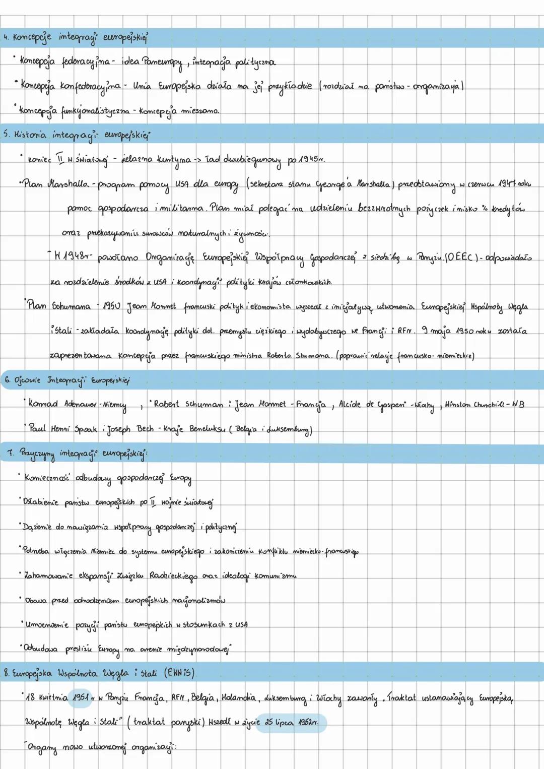 ## Integracja Europejska
1. **Kulturowy i historyczny wymiar jedności europejskiej**
* Dziedzictwo kulturowe sięgające starożytności: doro