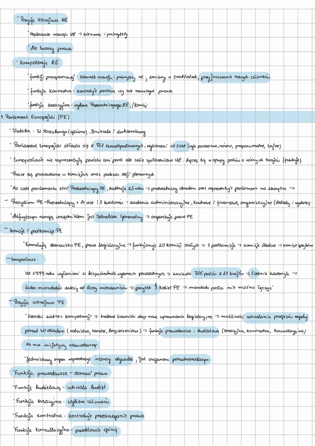 Instytucje Unii Europejskiej
1. Katalog instytucji unijnych
- Parlament Europejski (PE)
- Rada Europejska (RE)
- Rada Unii Europejskiej (RU