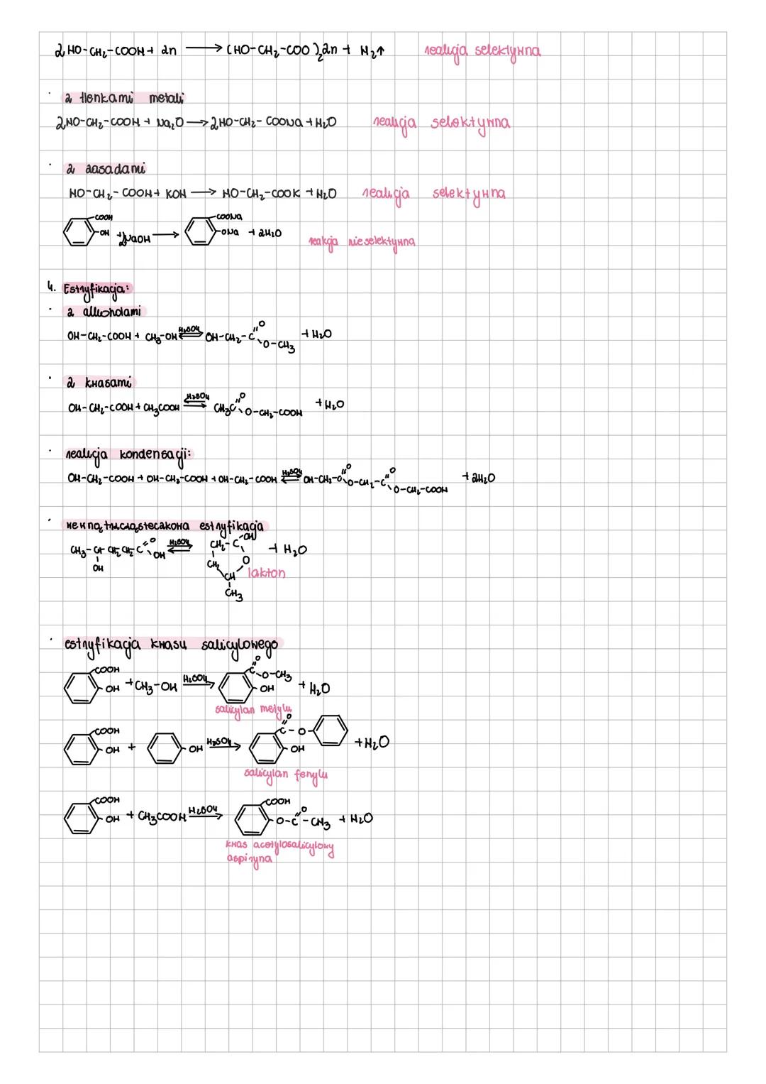 1. Розуктаду і пачеклістко:
knas hydroksycotory (hydпоквуета пону)
OH-CH2-COOH nie jest czynny optycanie
khas mlekony (bias 2-hydrokoy propa