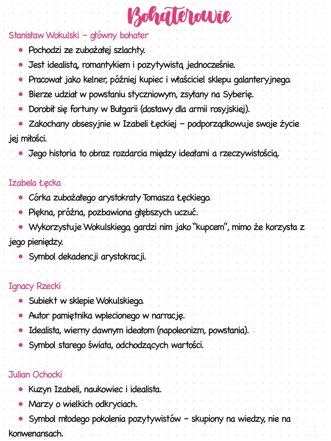 --- OCR Start ---
Lalka"
Bolesław Prus
• Gatunek: powieść realistyczna z elementami
powieści psychologicznej i społeczno-obyczajowej
• Data