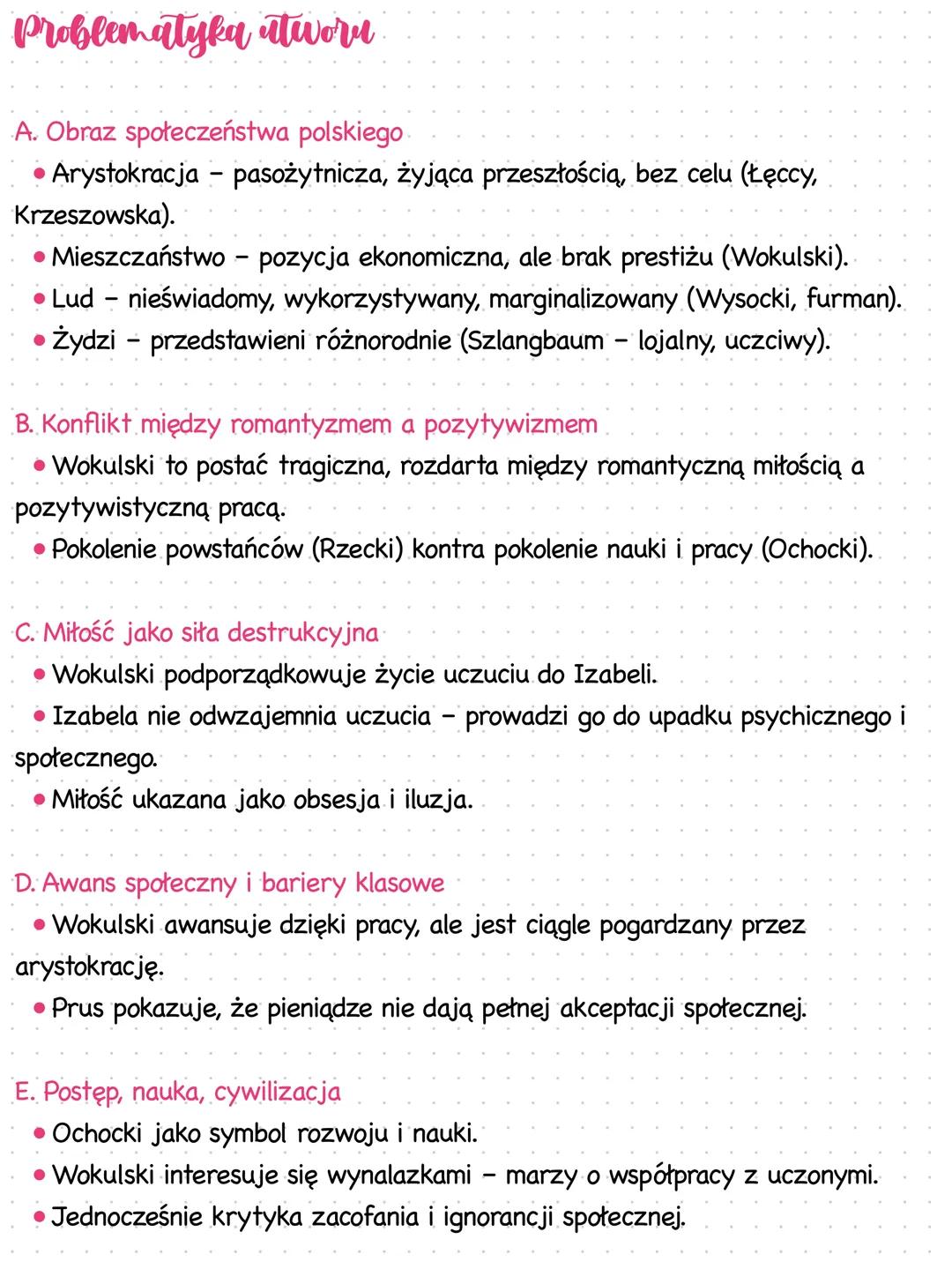 --- OCR Start ---
Lalka"
Bolesław Prus
• Gatunek: powieść realistyczna z elementami
powieści psychologicznej i społeczno-obyczajowej
• Data