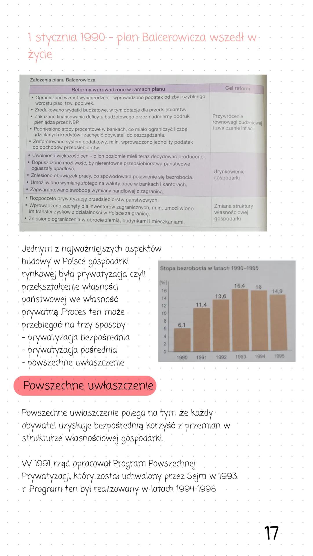 Transformacja gospodarcza
System gospodarczy w PRL
W Polskiej Rzeczypospolitej Ludowej funkcjonował model gospodarki
centralnie sterowanej z
