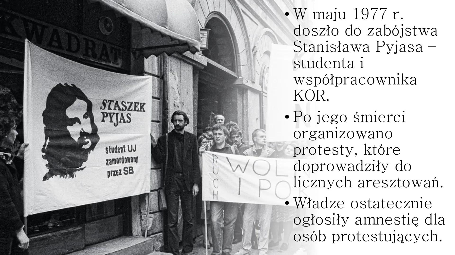 Początki opozycji demokratycznej w Polsce # Czerwiec 1976 r.
* Polityka wprowadzona przez Gierka zaczęła przynosić fatalne skutki już w dru