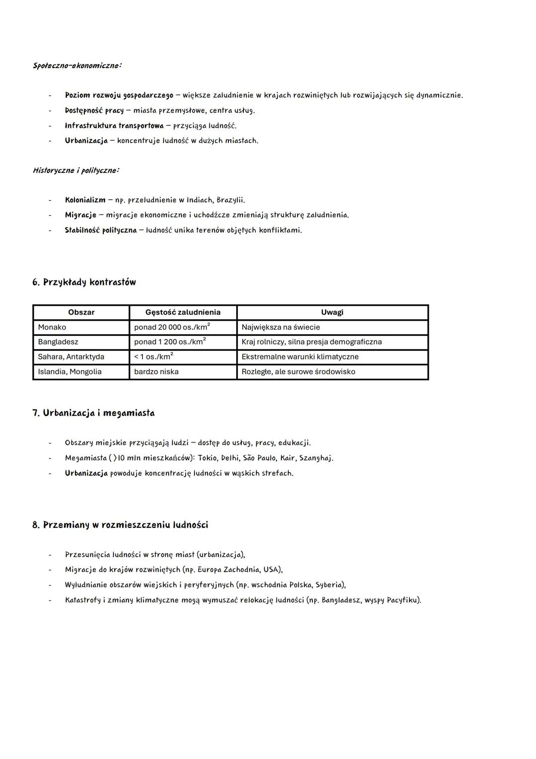 # LUDNOŚĆ I OSADNICTWO
## Liczba ludności świata i jej zmiany
**1. Aktualna liczba ludności i prognozy**
- 2023: około 8,0 mld ludzi.
- 2