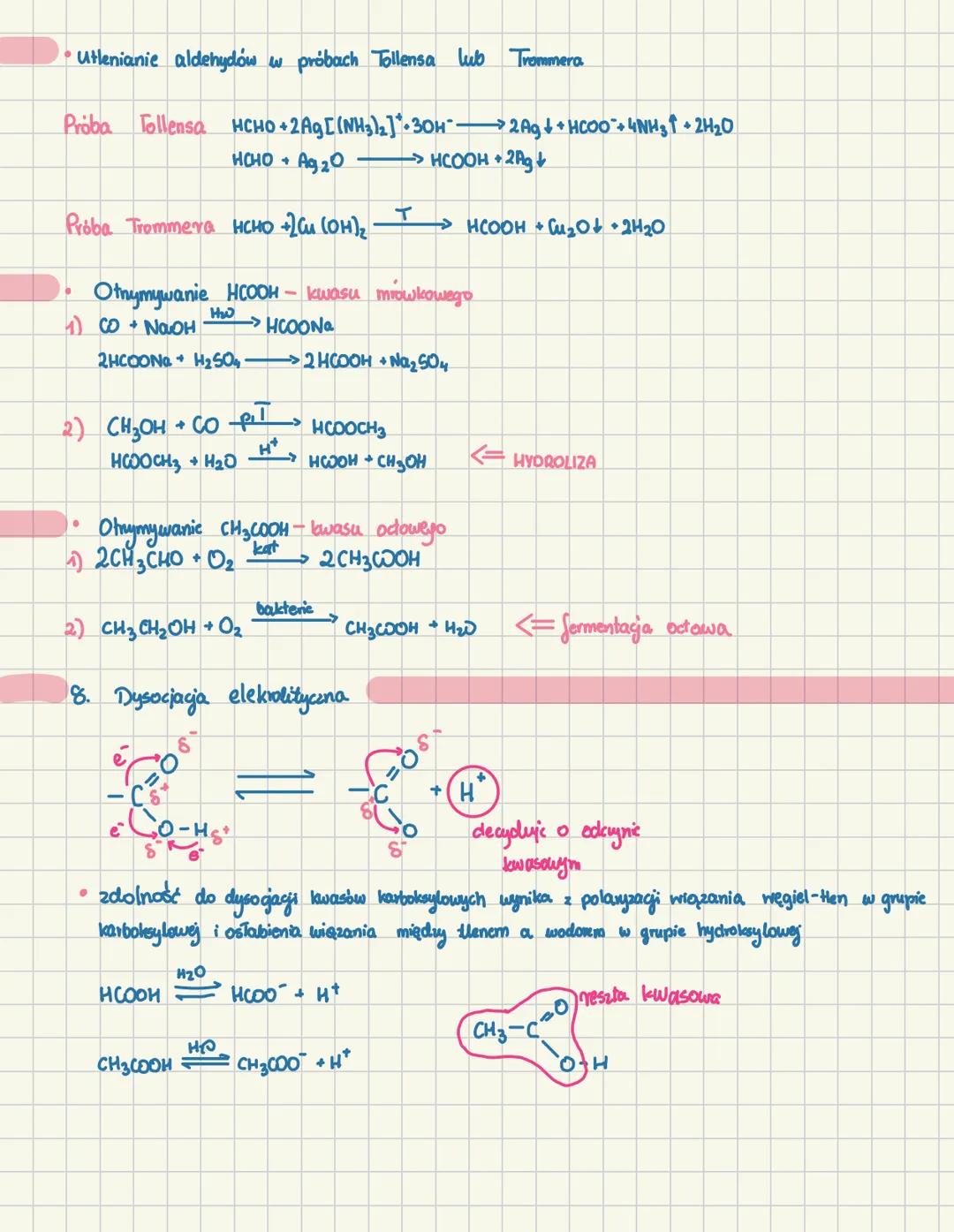 # Kwasy karboksylowe
- Monokarboksylowe
* Zawierają jedną -COOH
- Polikarboksylowe
* Przynajmniej 2 grupy -COOH
1. Budowa cząsteczek