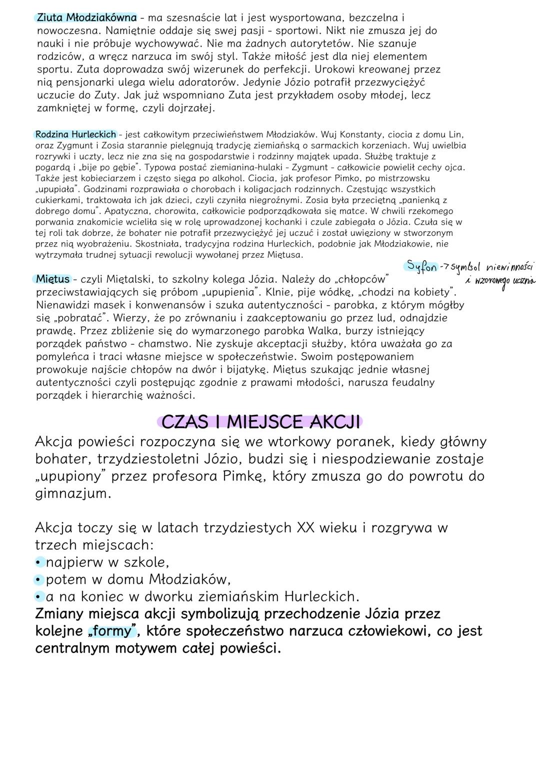 --- OCR Start ---
Witolol Gombrowicz
Ferdydurke
epika, powieść awangardowa, auto tematyczna
dwudziestolecie międzywojenne
GENEZA
Powieść zos