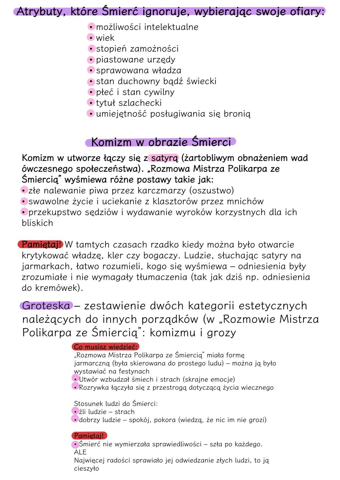 Rozmowa mistrza polikarpa
ze śmiercią
Śrcolniowiecze
o co chodzi?
• Mistrz Polikarp (uczony) chce poznać
Śmierć
• Bóg aranżuje spotkanie
• Ś