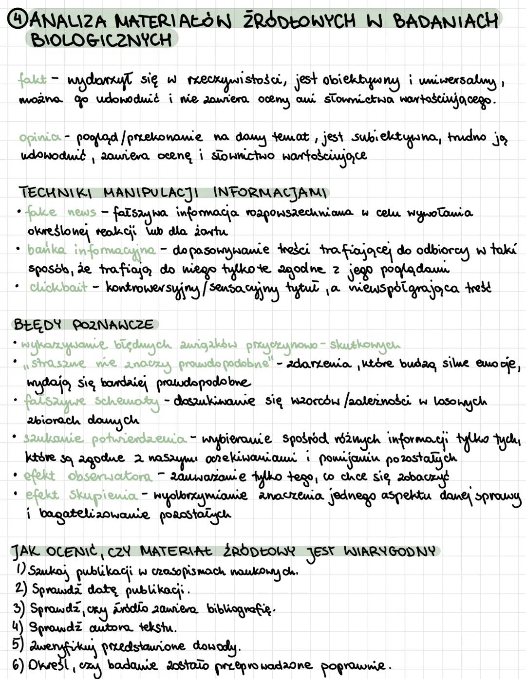 # BADANIA BIOLOGICZNE
1 **METODY BADAWCZE W BIOLOGI**
biologia - nauka przyrodnicza badająca budowę i funkcjonowanie organizmów oraz zajmu