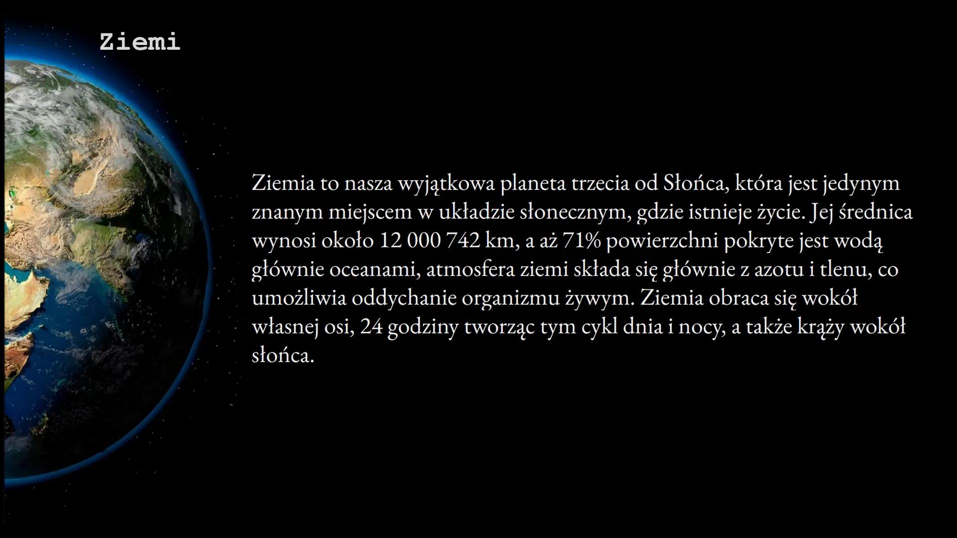 Układ słoneczny Słońce
Słońce to gwiazda centralna układu słonecznego, wokół której orbitują planety.
Słońce składa się z gorącej plazmy utr