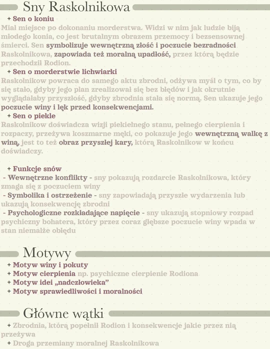 Zbrodnia i kara Fiodor Dostojewski
Czas akcji
+ 14 dni lipca 1865г.
+ Epilog: kolejne 1,5 roku
Miejsce akcji
+ Petersburg
+ Epilog: Syberia