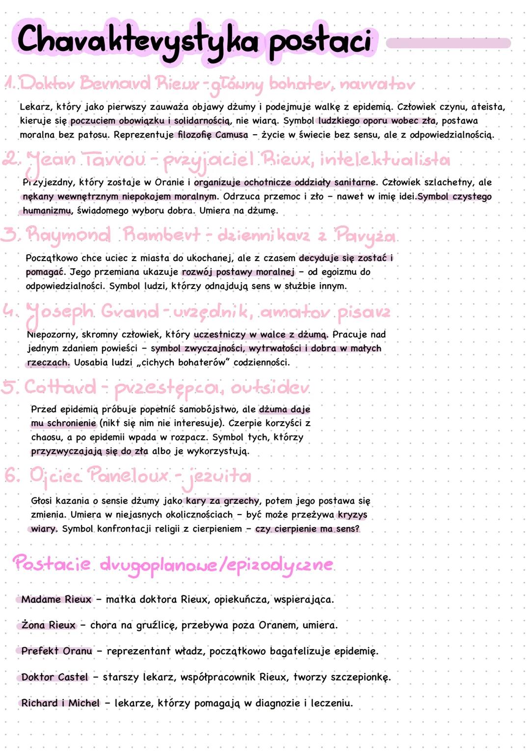 Geneza
Džuma
Albert Camus
„Dżuma" została opublikowana w 1947 roku, a więc tuż po II
wojnie światowej. Z tego powodu często jest odczytywana