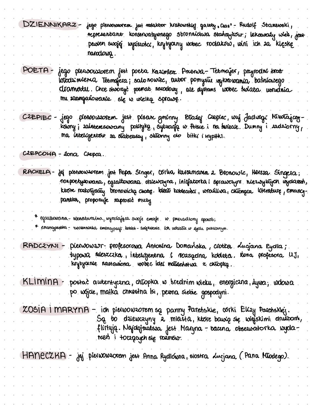 # "Wesele" Stanisław Wyspiański
## GENEZA
Wyspiański napisał "Wesele" zainspirowany autentycznymi uroczystościami weselnymi, które odbyły s