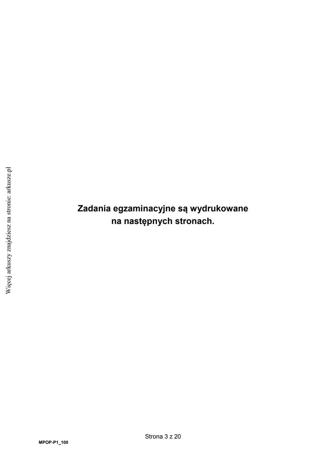 Więcej arkuszy znajdziesz na stronie: arkusze.pl
CENTRALNA
KOMISJA
EGZAMINACYJNA
WYPEŁNIA ZDAJĄCY
KOD
PESEL
Egzamin maturalny
Arkusz zawiera