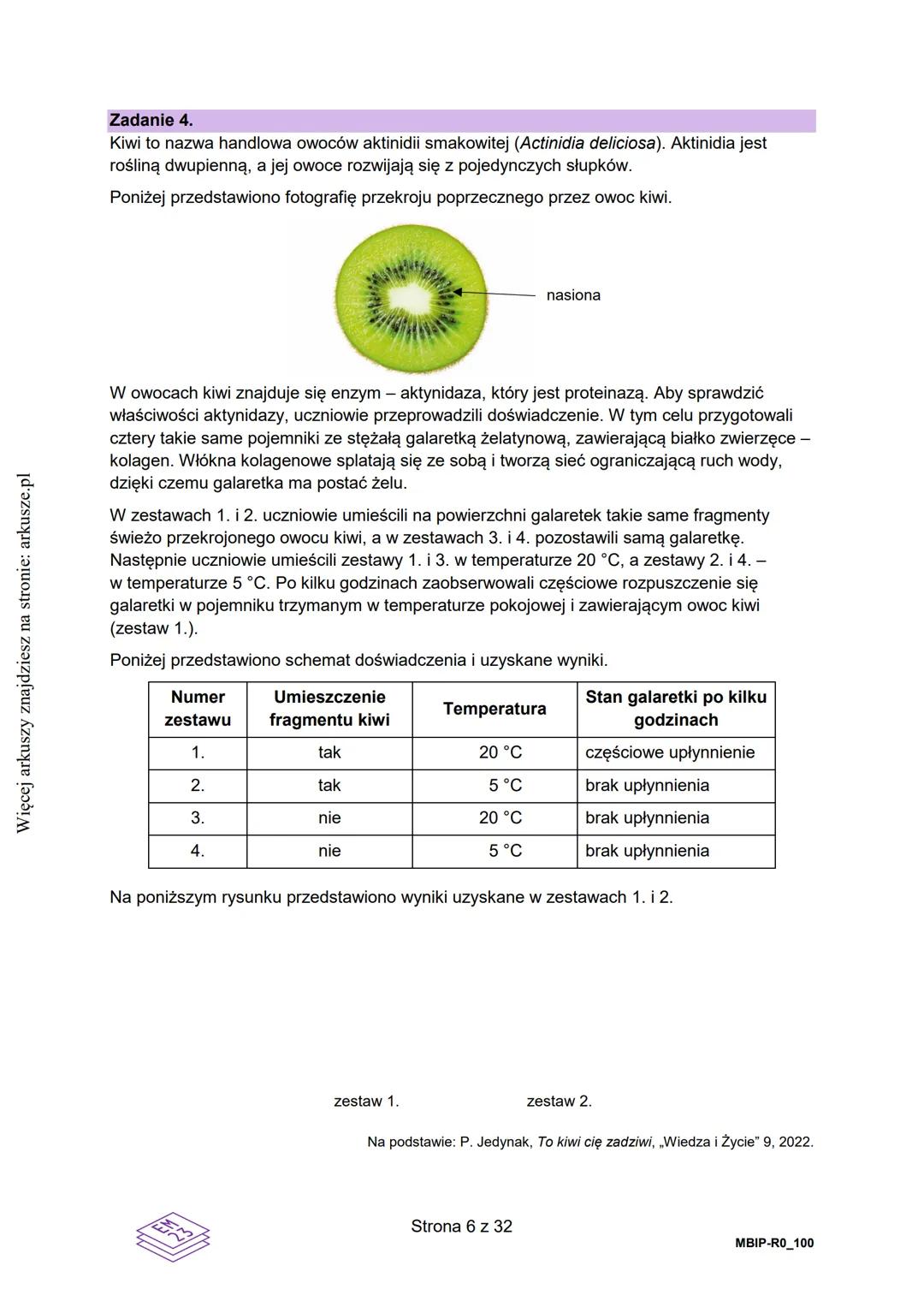 --- OCR Start ---
Więcej arkuszy znajdziesz na stronie: arkusze.pl
CENTRALNA
KOMISJA
EGZAMINACYJNA
KOD
WYPEŁNIA ZDAJĄCY
PESEL
Arkusz zawiera