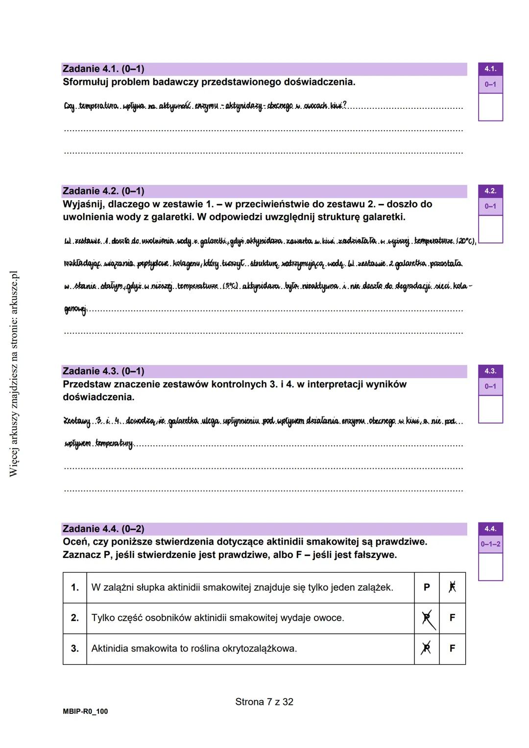 --- OCR Start ---
Więcej arkuszy znajdziesz na stronie: arkusze.pl
CENTRALNA
KOMISJA
EGZAMINACYJNA
KOD
WYPEŁNIA ZDAJĄCY
PESEL
Arkusz zawiera