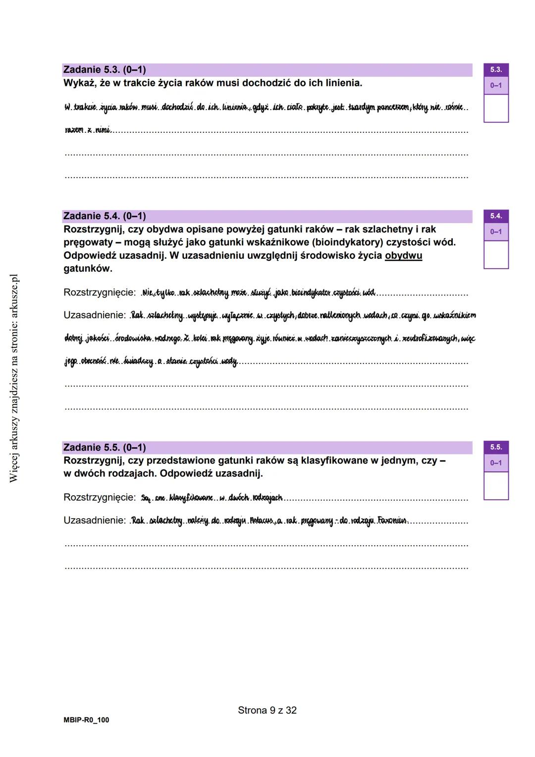 --- OCR Start ---
Więcej arkuszy znajdziesz na stronie: arkusze.pl
CENTRALNA
KOMISJA
EGZAMINACYJNA
KOD
WYPEŁNIA ZDAJĄCY
PESEL
Arkusz zawiera