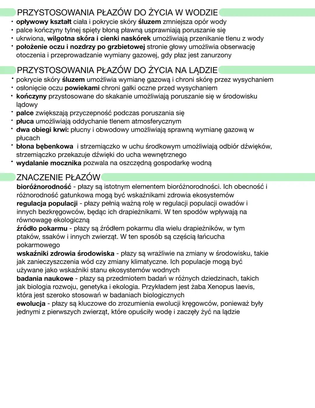 CECHY CHARAKTERYSTYCZNE PŁAZÓW
należą do żuchwowców i bezowodniowców
prowadzą wodno-lądowy tryb życia
oddychają płucami
są zmiennocieplne (h