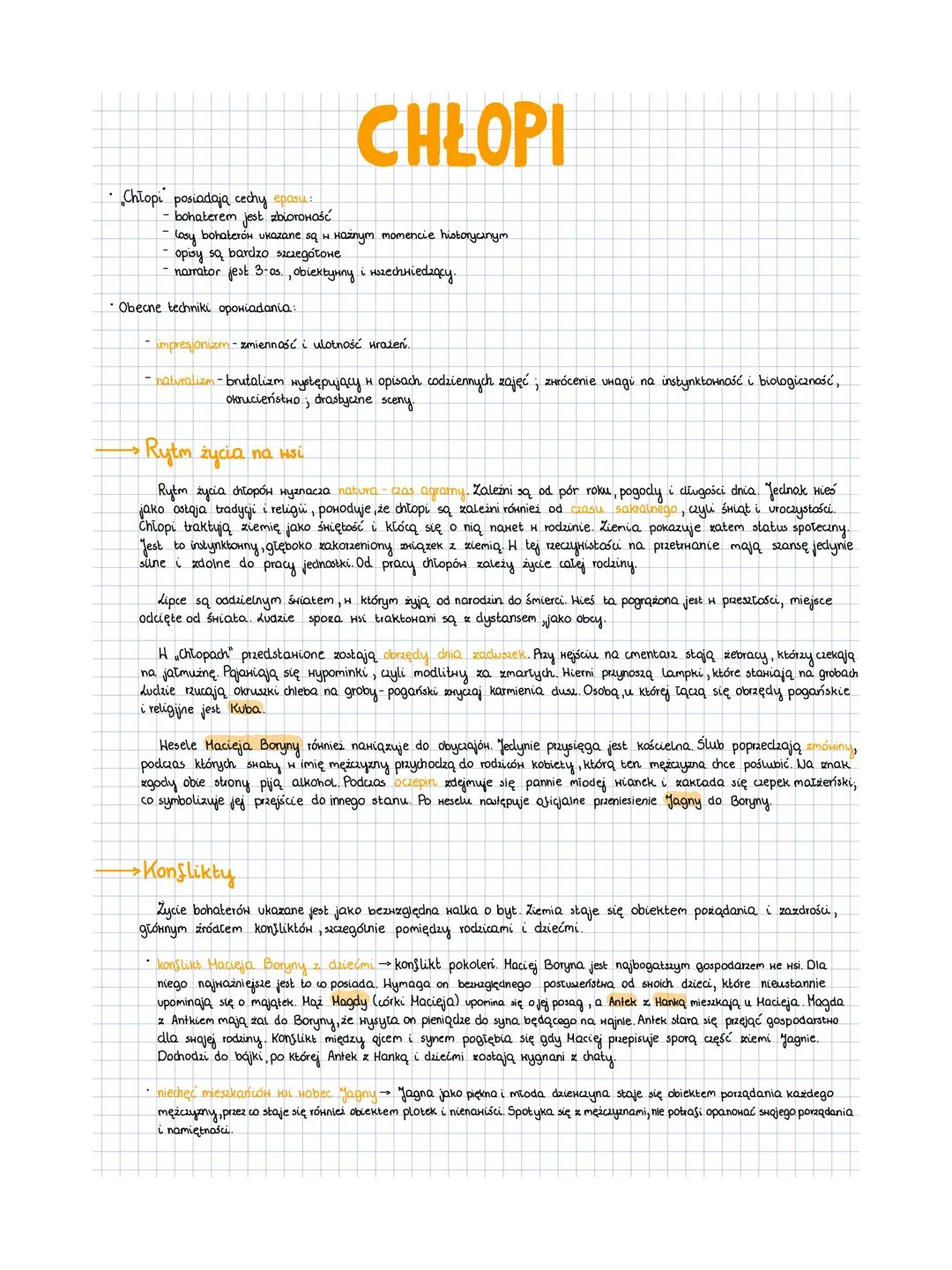 # CHŁOPI
- Chłopi posiadają cechy **eposu**:
- bohaterem jest zbiorowość
- losy bohaterów wkazane w ważnym momencie historycznym