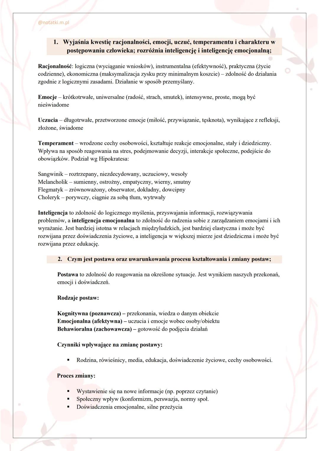 # MATURA Z WOSU
SPÓŁECZEŃSTWO I NARÓD
2025/2026 ROK
OPRACOWANA PODSTAWA PROGRAMOWA CKE
@notatki.m.pl @notatki.m.pl
SPIS TREŚCI
■ CZŁOWIEK