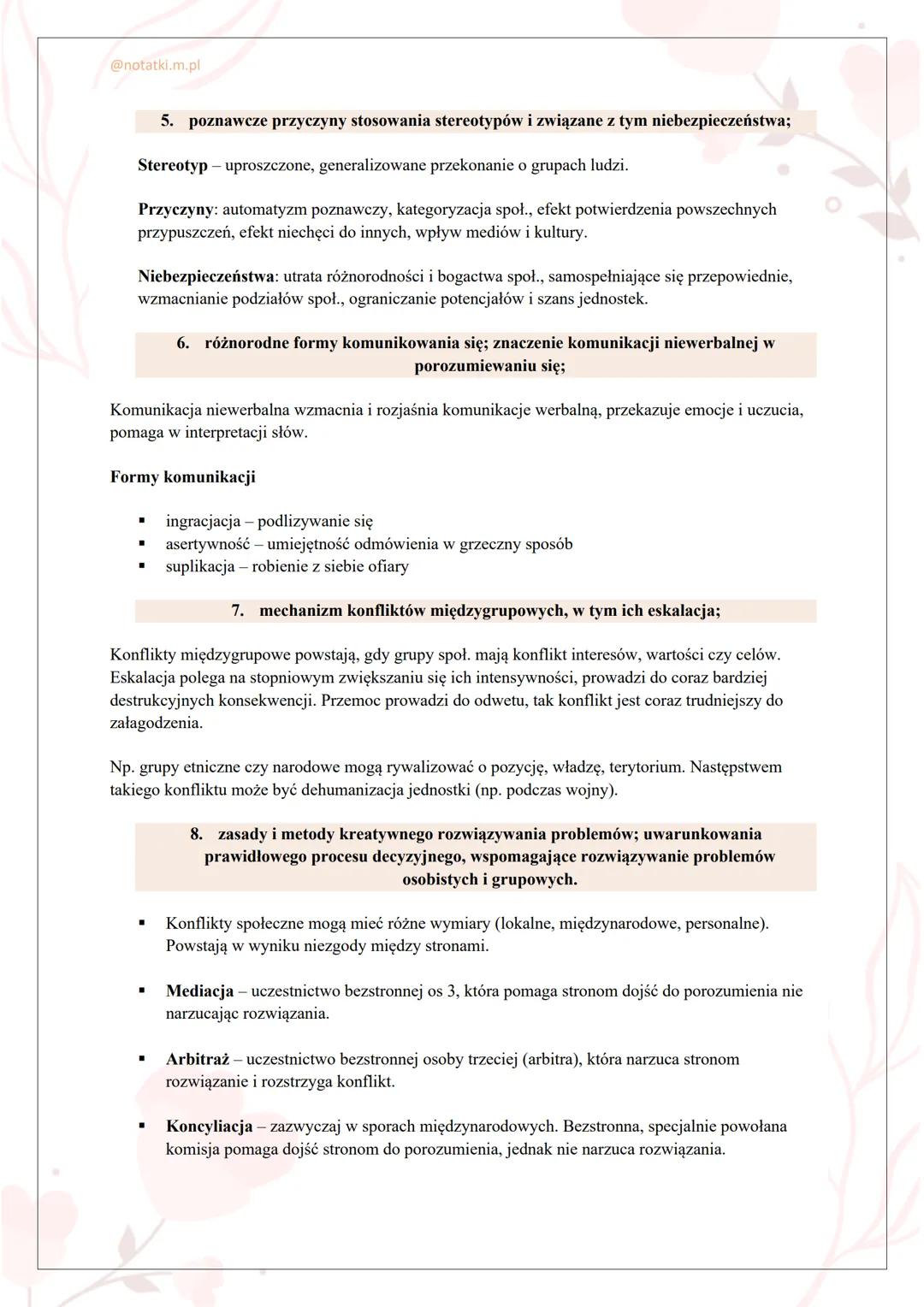 # MATURA Z WOSU
SPÓŁECZEŃSTWO I NARÓD
2025/2026 ROK
OPRACOWANA PODSTAWA PROGRAMOWA CKE
@notatki.m.pl @notatki.m.pl
SPIS TREŚCI
■ CZŁOWIEK