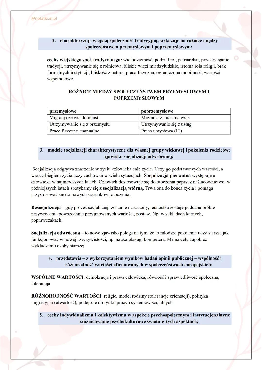 # MATURA Z WOSU
SPÓŁECZEŃSTWO I NARÓD
2025/2026 ROK
OPRACOWANA PODSTAWA PROGRAMOWA CKE
@notatki.m.pl @notatki.m.pl
SPIS TREŚCI
■ CZŁOWIEK
