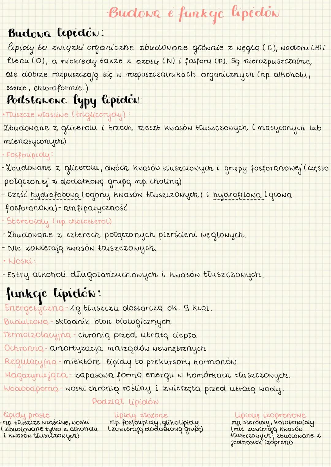 Budowa lepedow.
Budowa e funkge lipidón
lipidy to związki organiczne zbudowane głównie z węgla (C), nodoru (H) i
Elenu (0), a niekiedy także