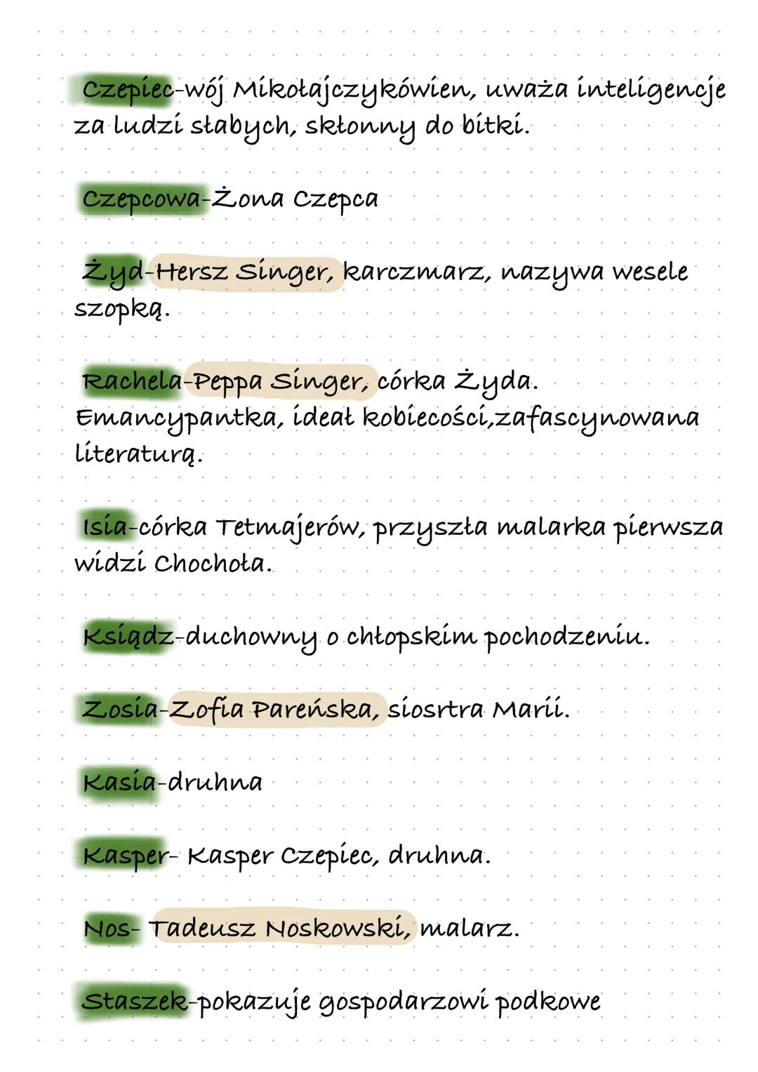 WESELE
STANISŁAW WYSPIAŃSKI
gatunek
Dramat synkretyczny
geneza utworu
Wyspiański napisał „Wesele” na podstawie
prawdziwego wydżenia z 20 na