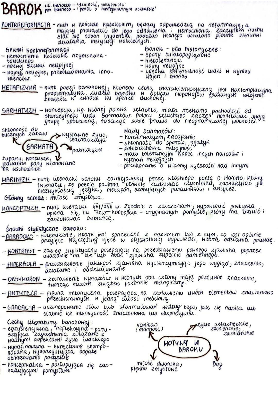 BAROK
HT. barocco - "dziwność, nietypowość"
pon. barroco - "pęta o nieregularnym kształcie"
KONTRREFORMACJA - ruch w Kościele katolickim, bę