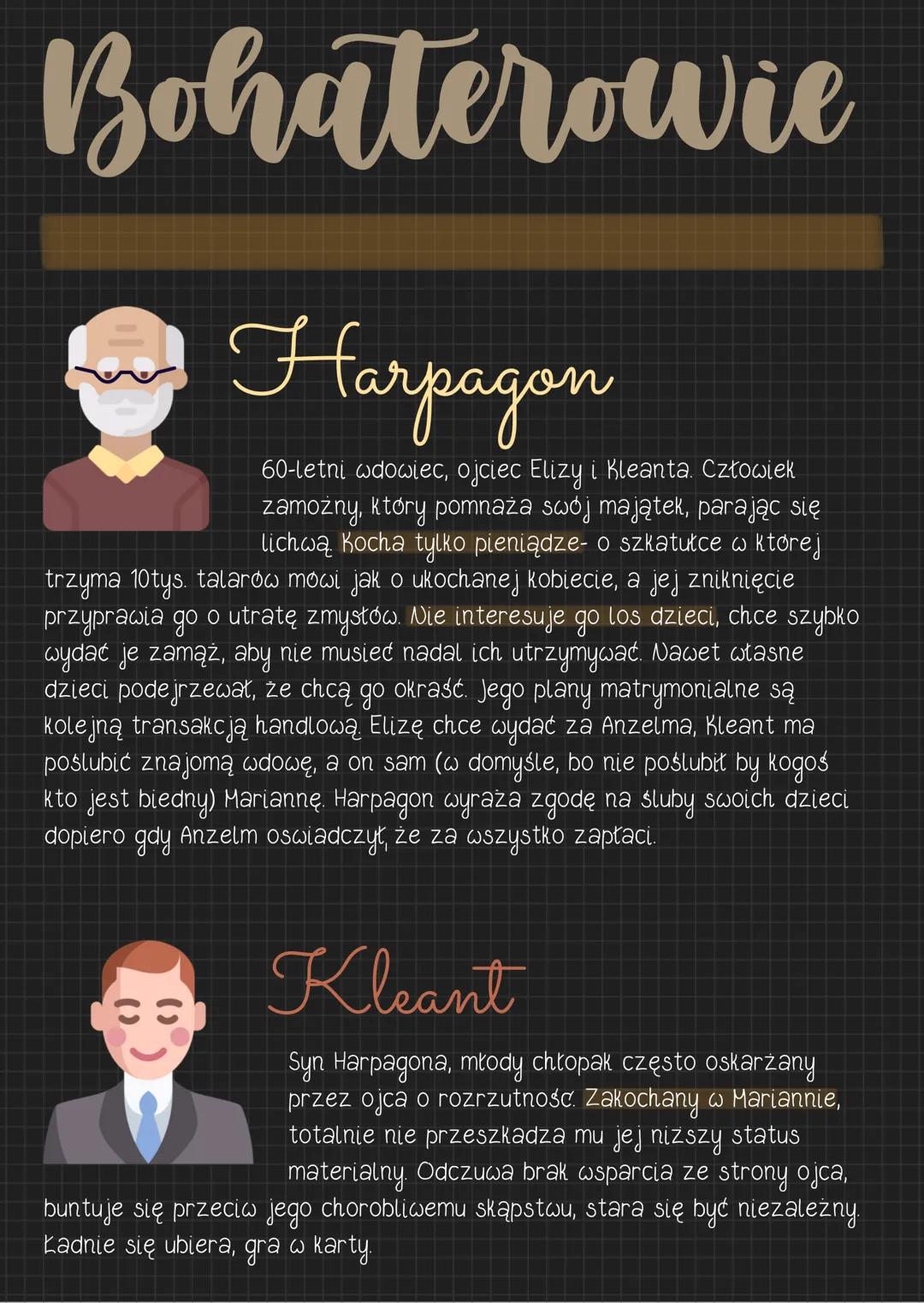 --- OCR Start ---
Skąpiec
gatunek
Skąpiec jest dramatem przykładem komedii charakteru.
cechy komedii:
- szczęśliwe zakończenie
- komizm
ośmi