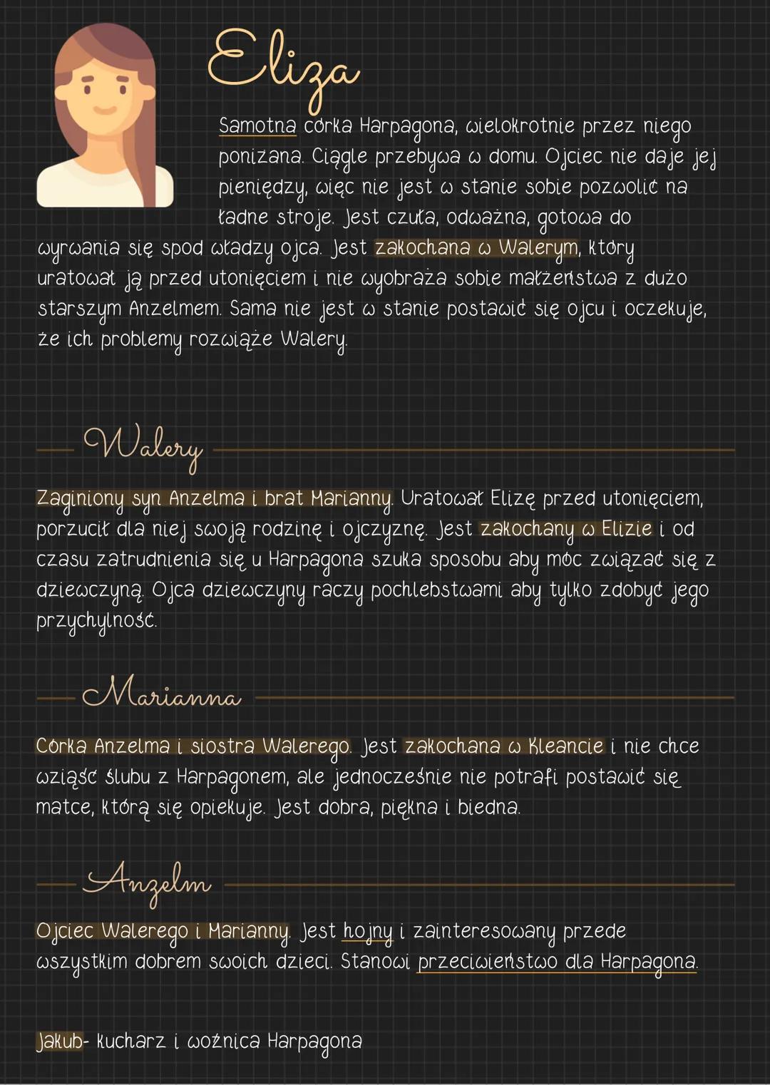 --- OCR Start ---
Skąpiec
gatunek
Skąpiec jest dramatem przykładem komedii charakteru.
cechy komedii:
- szczęśliwe zakończenie
- komizm
ośmi