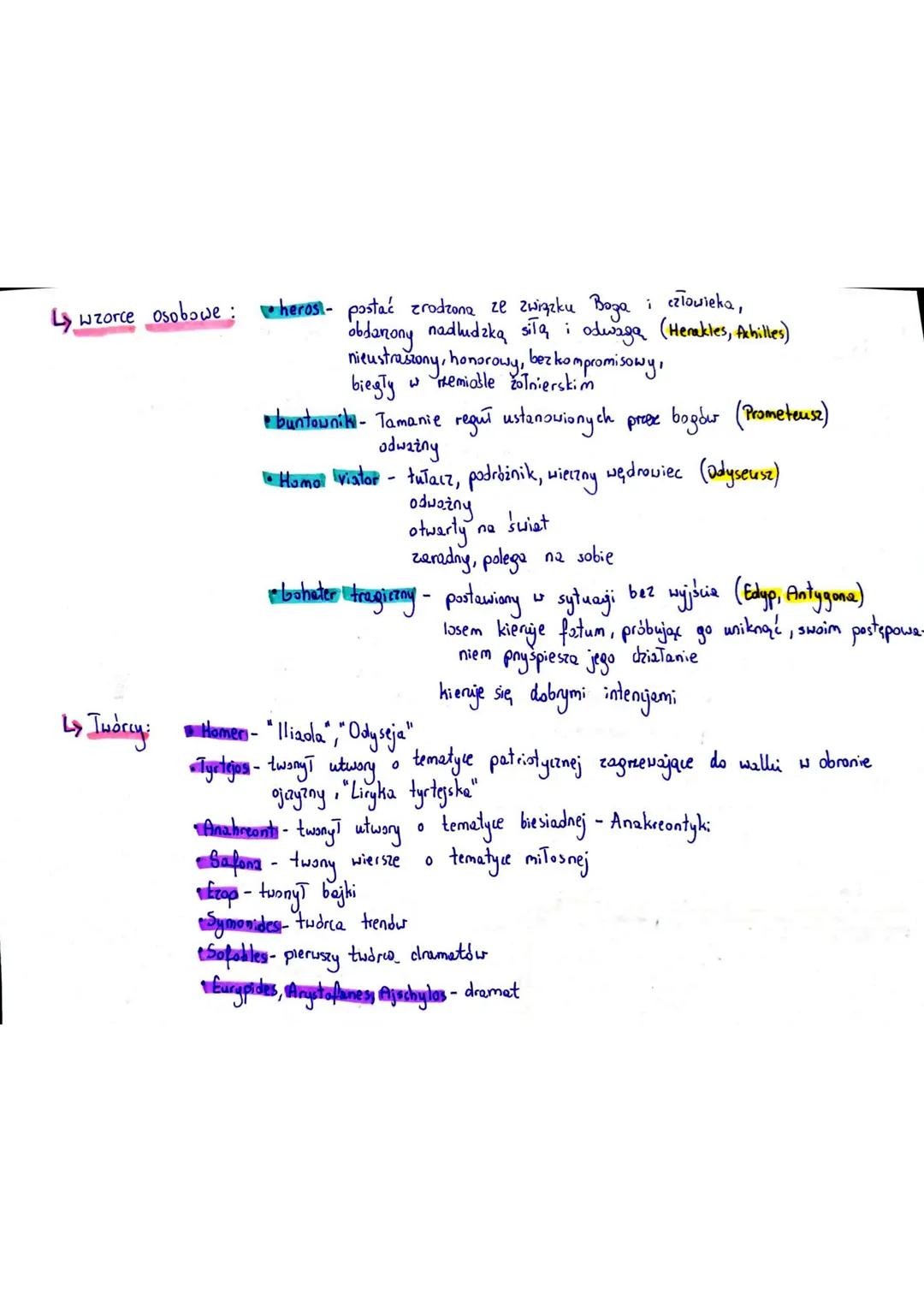 • Satuka antyczna
> cechy sztuki antycznej:
• kanon piękna - opierał się na harmonii i proporcji
• mimesis-naśladowanie rzeczywistości w dzi