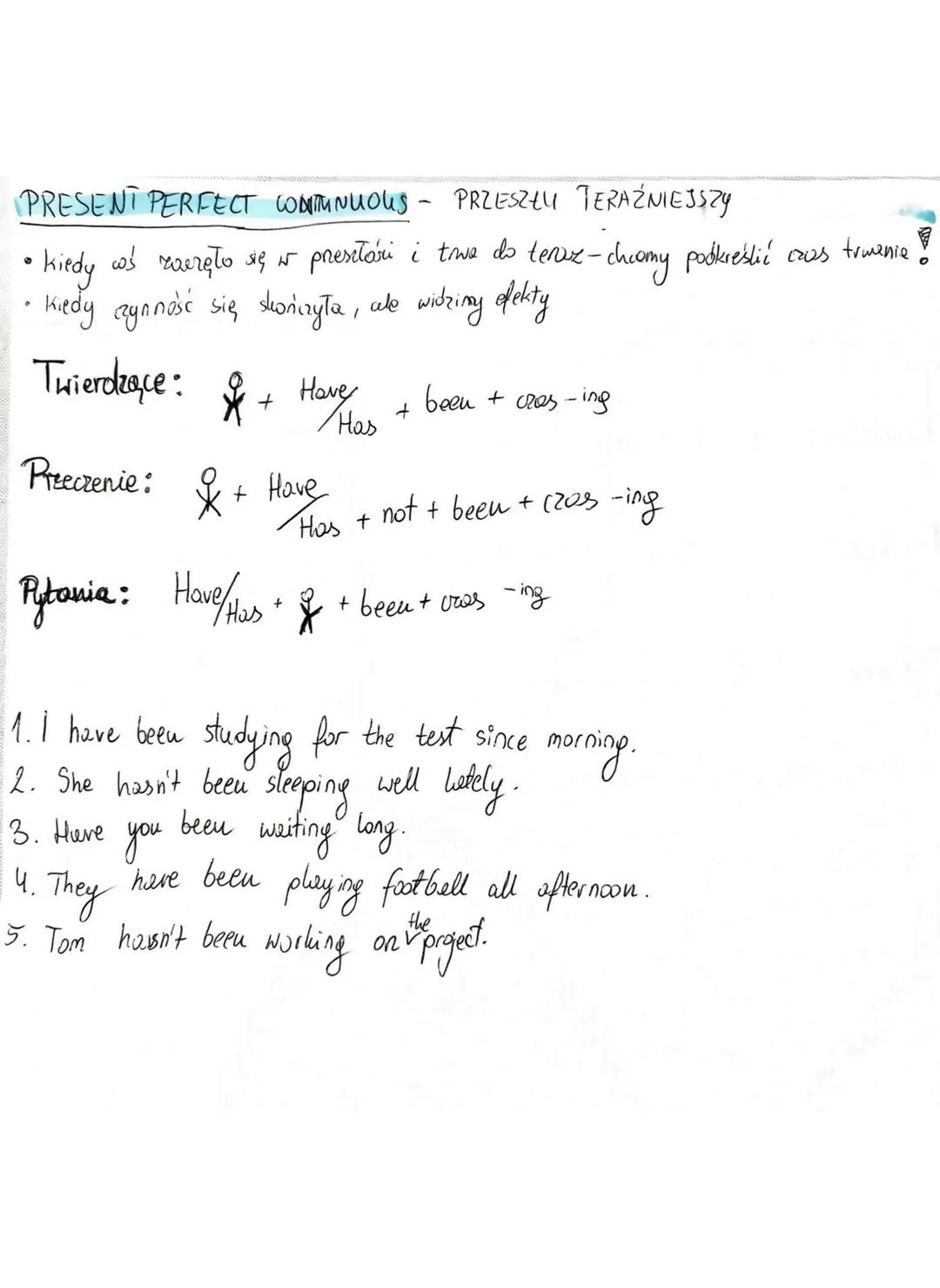 PRESENT PERFECT-TERAŹNIEJSZY
• izynność 2 prentości, lutóra ma skutek tenuz
• goy cos sie, właśnie wydaмуть
doświadczenie życiowe
• wś zaczę