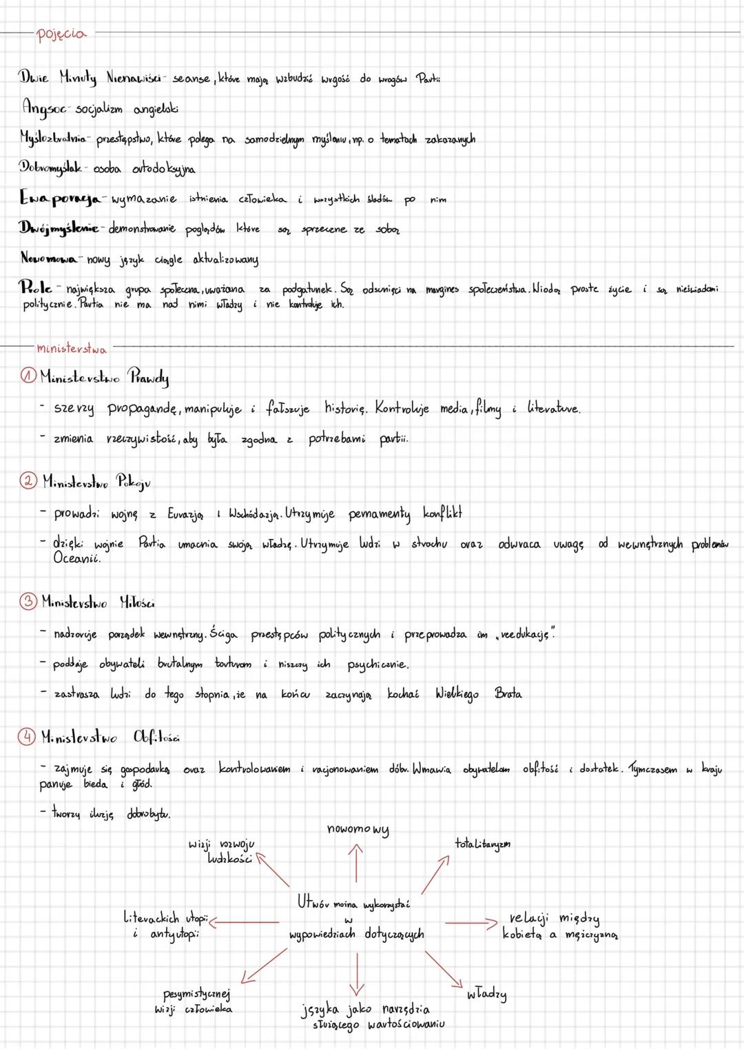 -gatunek
Rok 1984 George Orell
Rok 1984" to powieść dystopijna ukazująca świat przyszłości. Tam totalitaryam
jest na samym szczycie szczycie